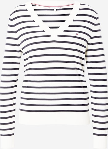 Pull-over TOMMY HILFIGER en blanc : devant