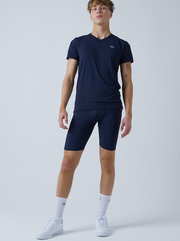 SPORTKIND Slimfit Sportbroek 'Short Tights' in Blauw