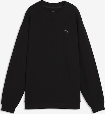PUMA Sweatshirt 'CLOUDSPUN' in Zwart: voorkant