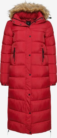 Manteau d’hiver Superdry en rouge : devant