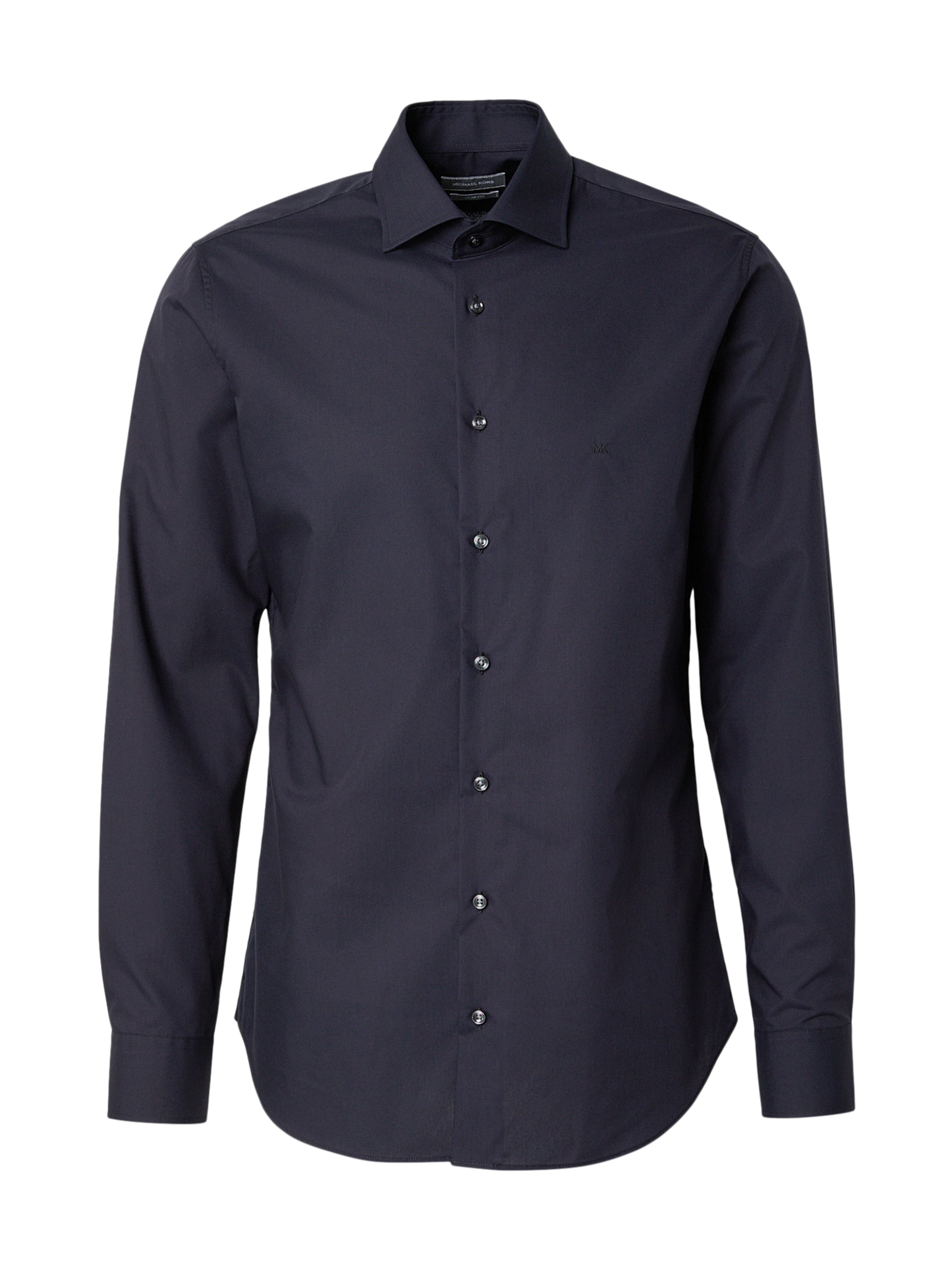 Coupe slim Chemise Michael Kors en bleu : devant