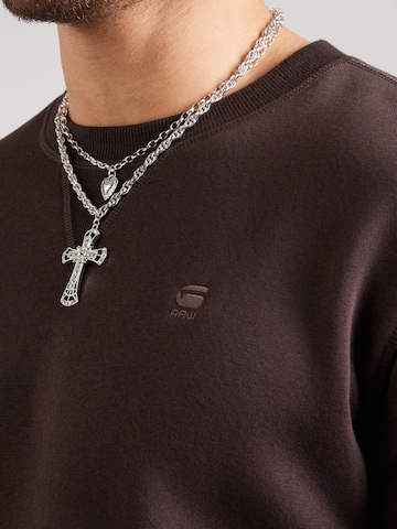 G-STAR Majica 'Premium Core' | rjava barva