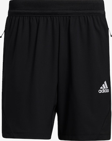 Regular Pantaloni sport 'HEAT.RDY' de la ADIDAS SPORTSWEAR pe negru