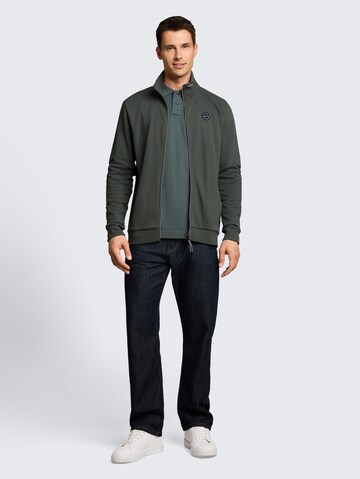 TOM TAILOR Sweatjacke in Grün