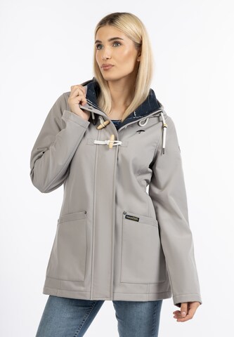 Schmuddelwedda Between-seasons coat in Grey: front