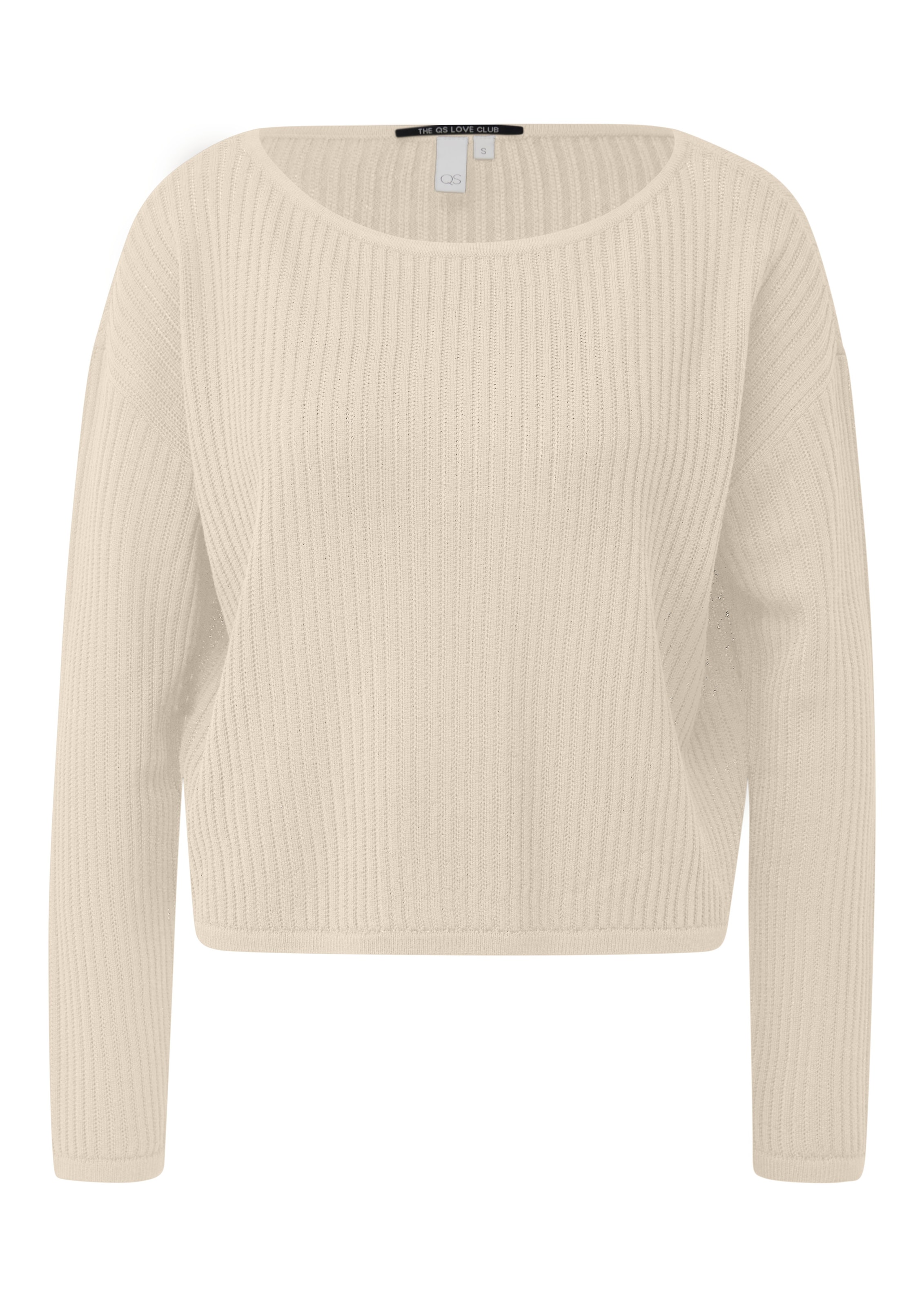 QS Trui in Beige: voorkant