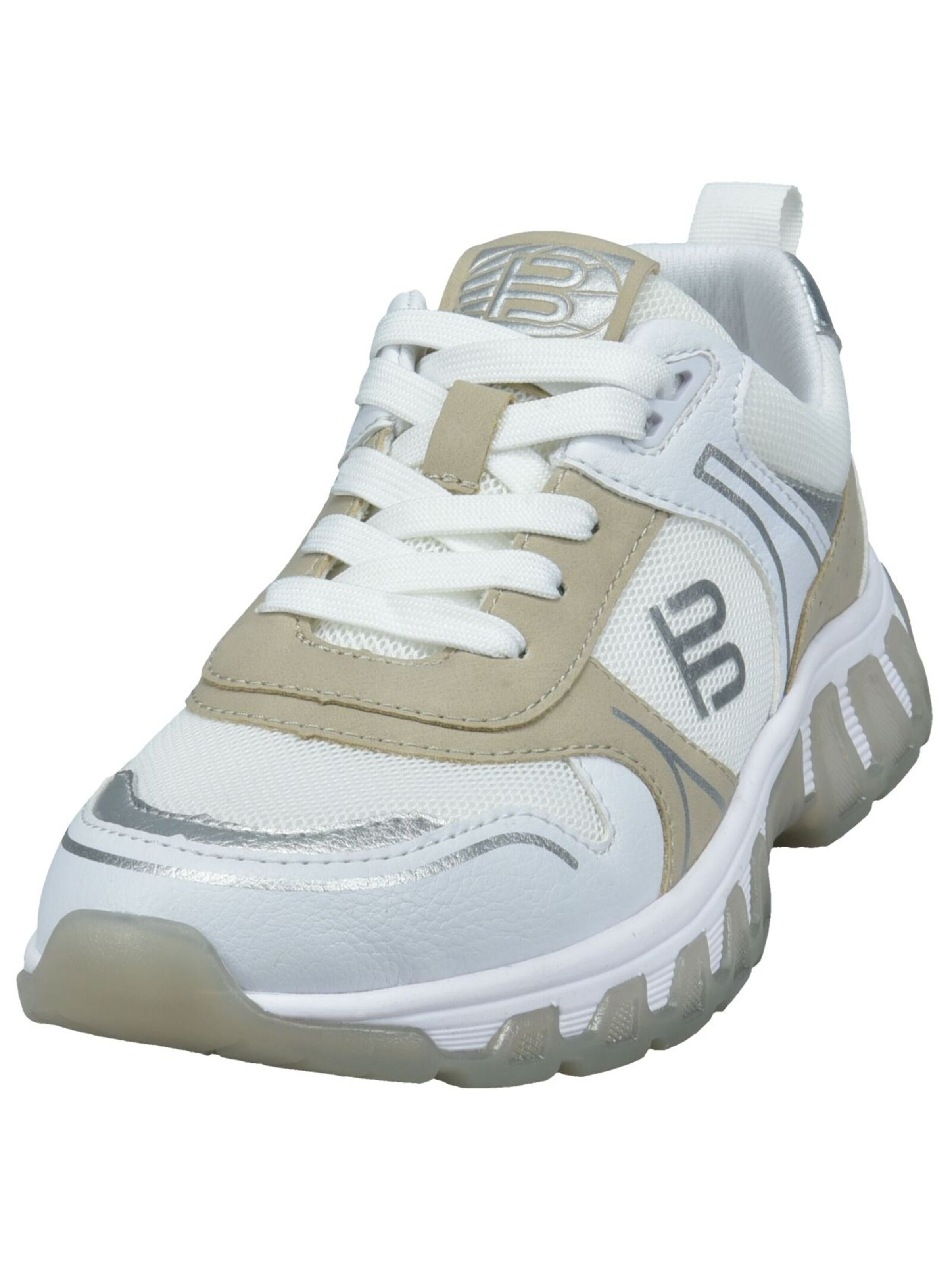 TT. BAGATT Platform trainers in White: front