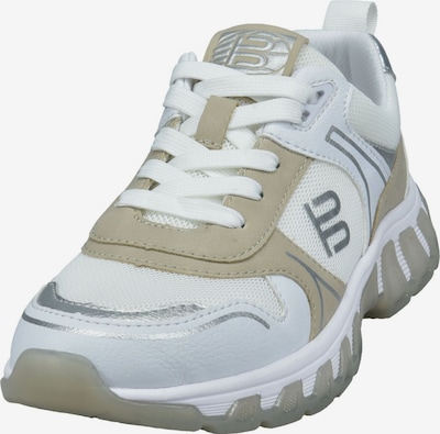 Sneaker bassa TT. BAGATT di colore beige / argento / bianco, Visualizzazione prodotti