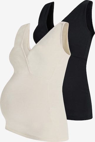 MAMALICIOUS Toppi värissä beige: etupuoli