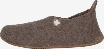 Living Kitzbühel Hausschuh in Braun: Vorderseite