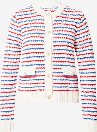 Geacă tricotată Rich & Royal pe albastru / roșu / alb, Vizualizare produs