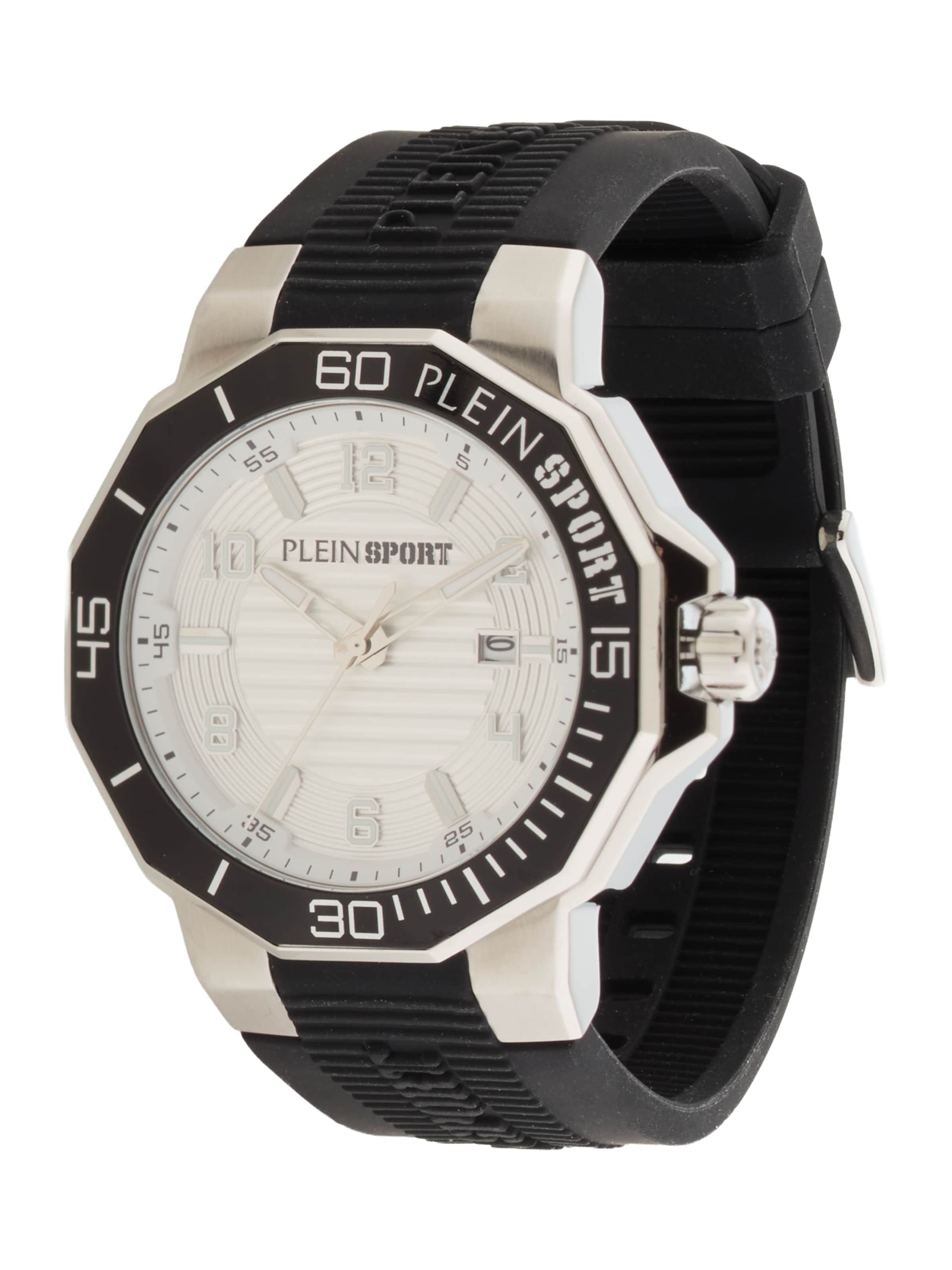 Plein Sport Аналогов часовник в черно: отпред