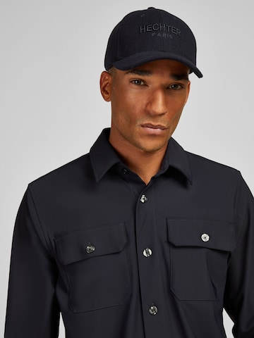 Casquette HECHTER PARIS en bleu : devant