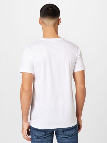 BURTON MENSWEAR LONDON T-Shirt 'Mercerised' in Weiß