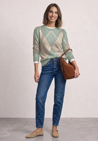 STREET ONE Langarm Pullover mit Argyle-Muster in Grün