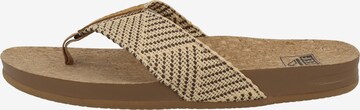 REEF Beach & Pool Shoes 'Cushion Strand' in Beige