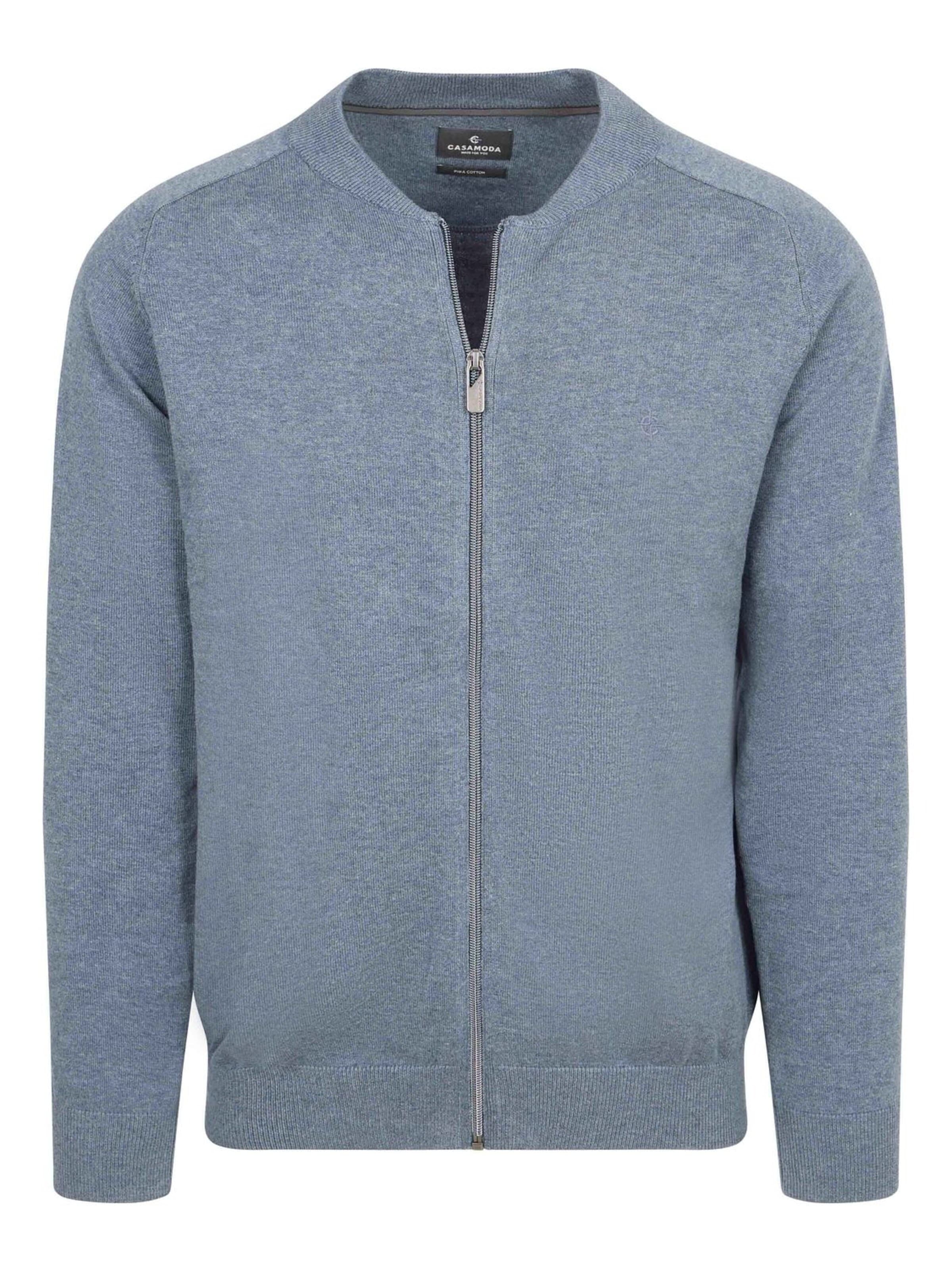 CASA MODA Strickjacke‌‌‌‌‌‌ in Blau: Vorderseite