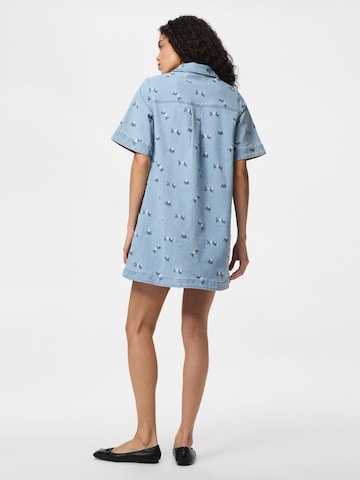 PIECES Blousejurk 'PCFlora' in Blauw
