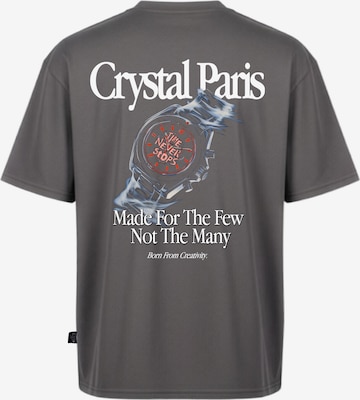 Crystal Paris Shirt 'Time' in Grey: front