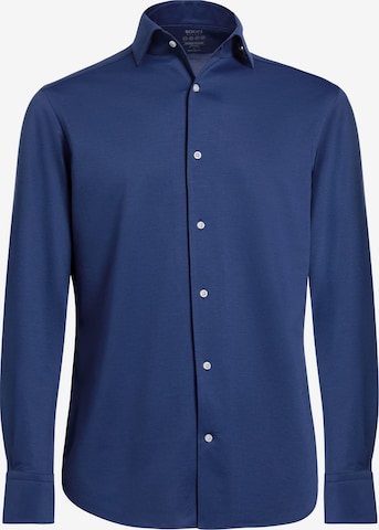 Boggi Milano Regular fit Button Up Shirt in Blue: front