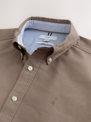 Coupe slim Chemise Next en gris