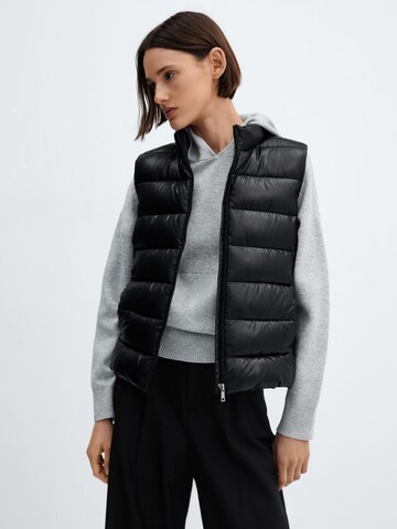 MANGO Vest 'BLANVEST' in Black: front