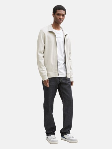 TOM TAILOR DENIM Sweatjacke in Grau