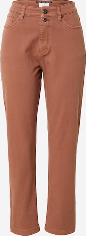 QS Regular Jeans in Brown: front