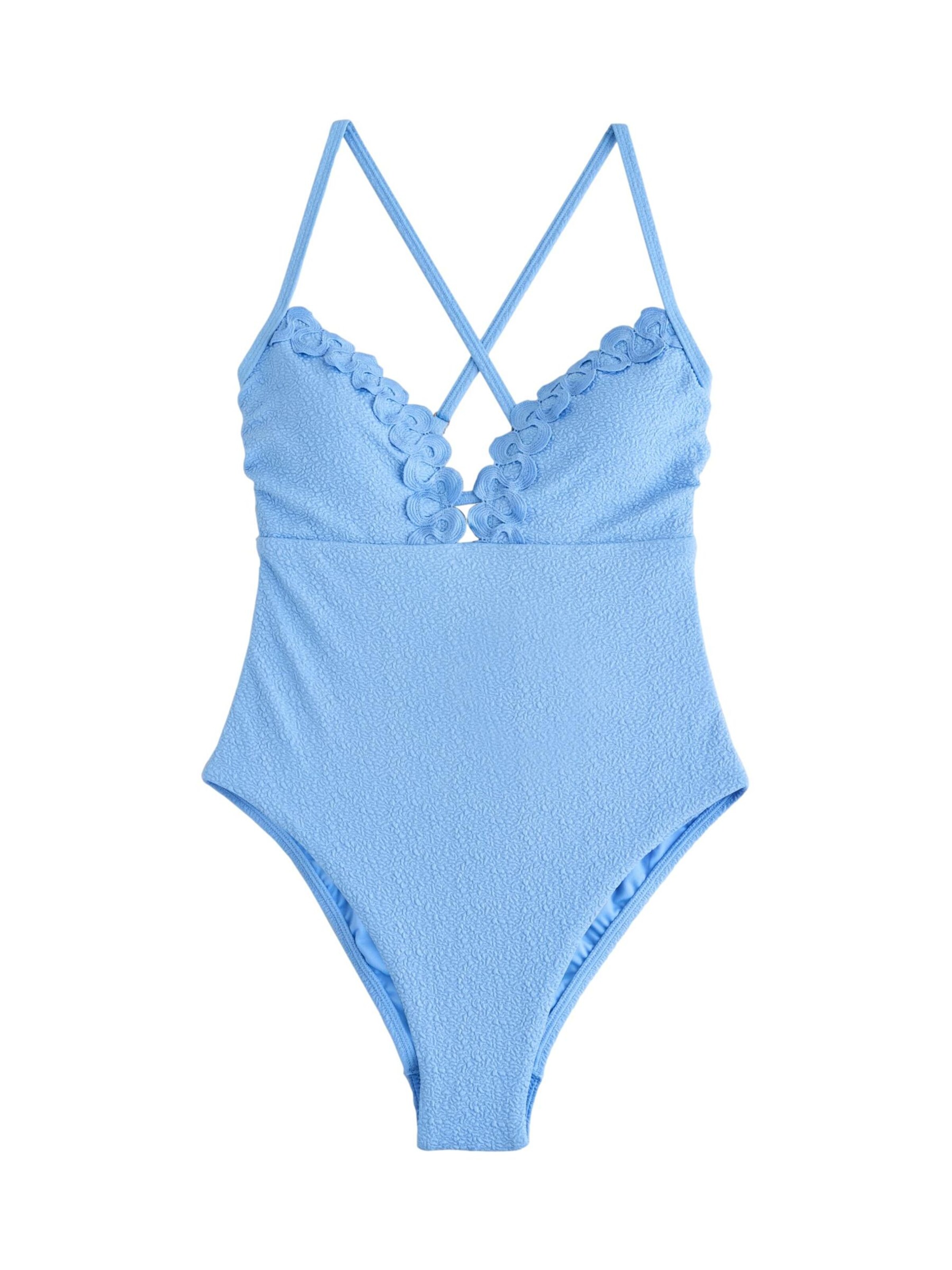 Costum de baie întreg de la B by Ted Baker pe albastru: față