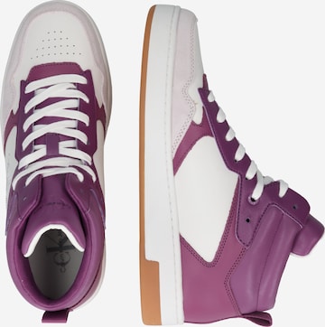 Calvin Klein Jeans High-Top Sneakers in Purple