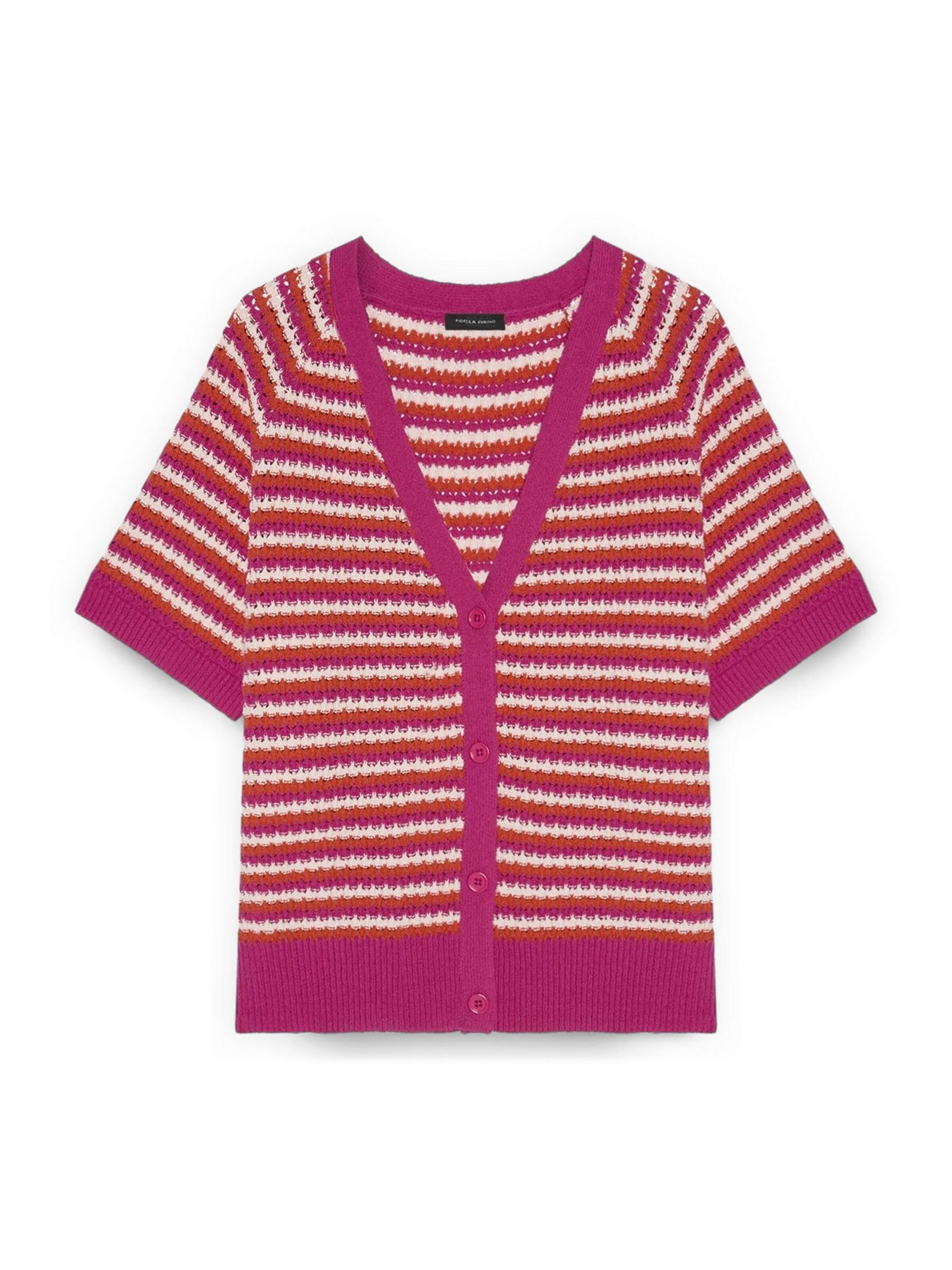 Fiorella Rubino Knit cardigan in Pink: front
