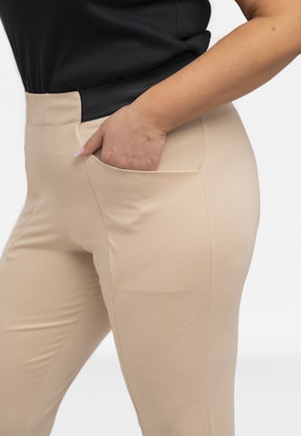 Skinny Pantaloni ' BELLA ' di Karko in beige