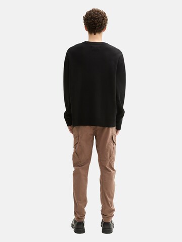 TOM TAILOR DENIM Tapered Cargobroek in Bruin