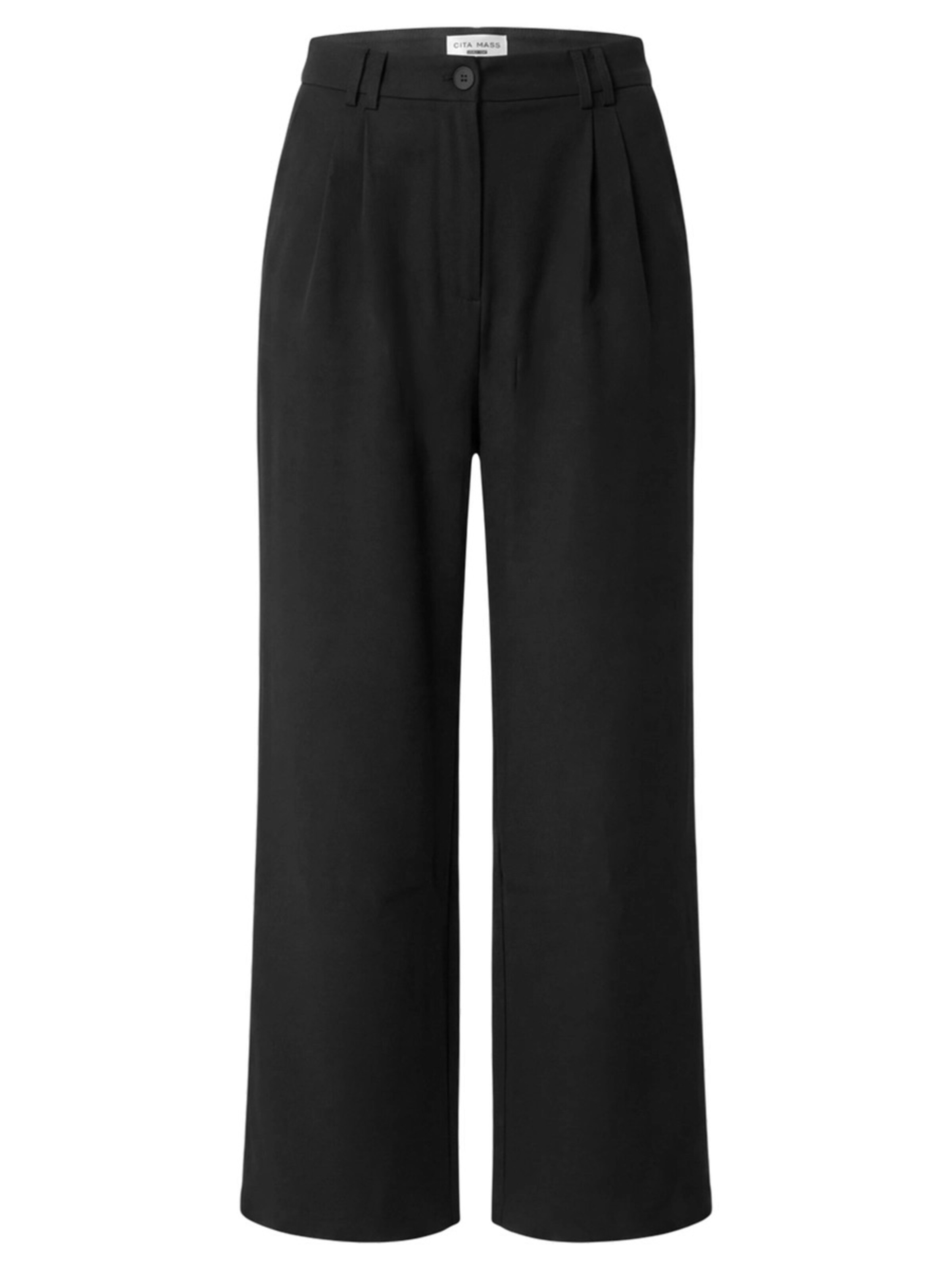 CITA MAASS - Pierna ancha Pantalón en negro: frente