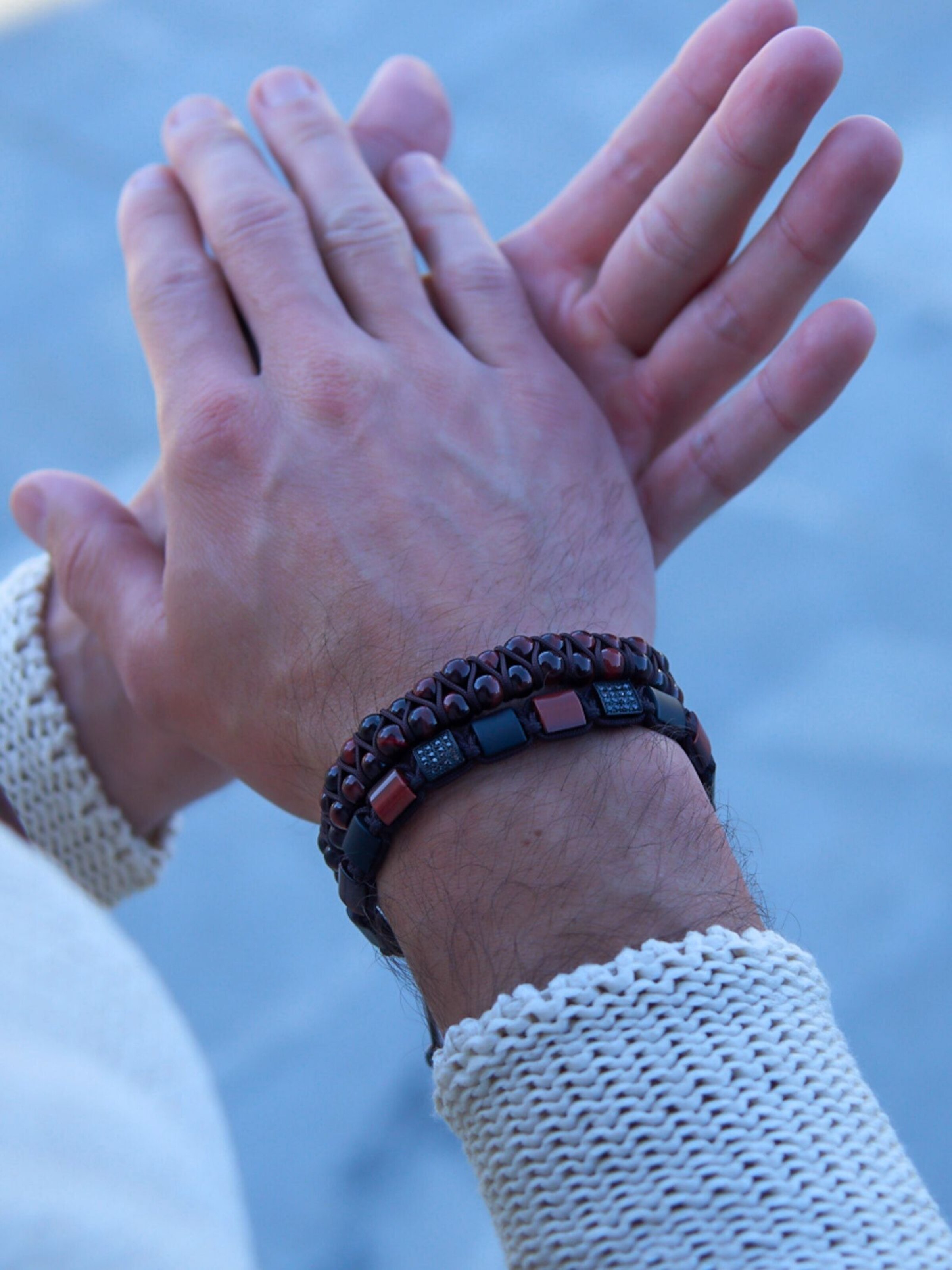 GT Collection Armband 'Double-Bead' in Rot