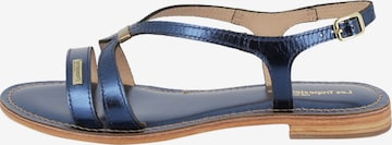 Sandalo di Les Tropéziennes in blu: frontale