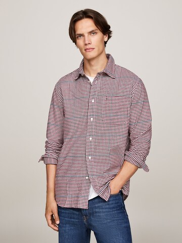 TOMMY HILFIGER Comfort Fit Hemd in Rot: Vorderseite