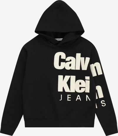 Calvin Klein Jeans Sweater majica u boja pijeska / crna, Pregled proizvoda