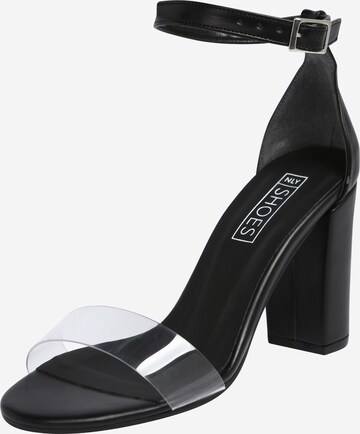 NLY by Nelly Strap Sandals in Black: front