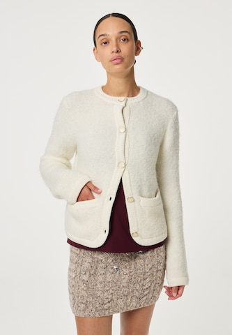 Fabienne Chapot Gebreide bodywarmer in Beige: voorkant