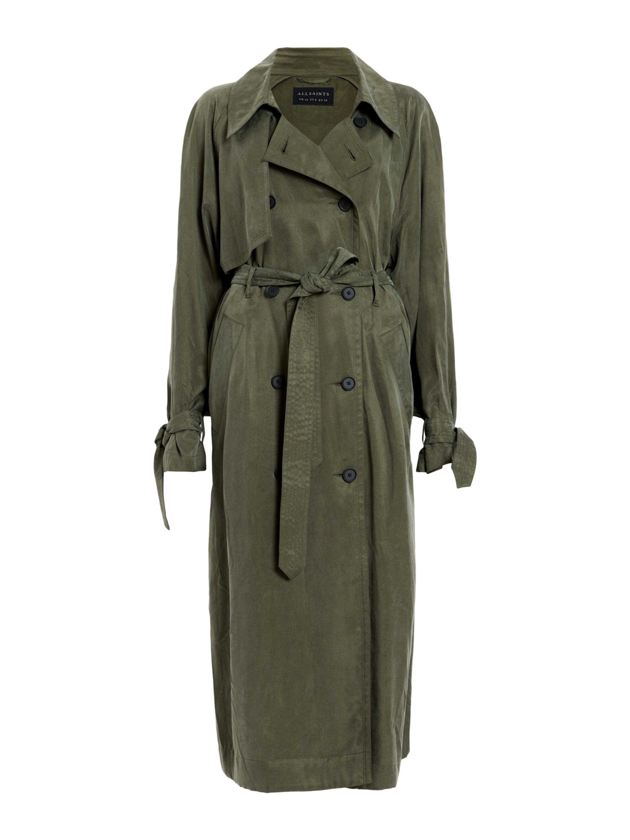 Cappotto di mezza stagione 'LINNIE' di AllSaints in verde: frontale