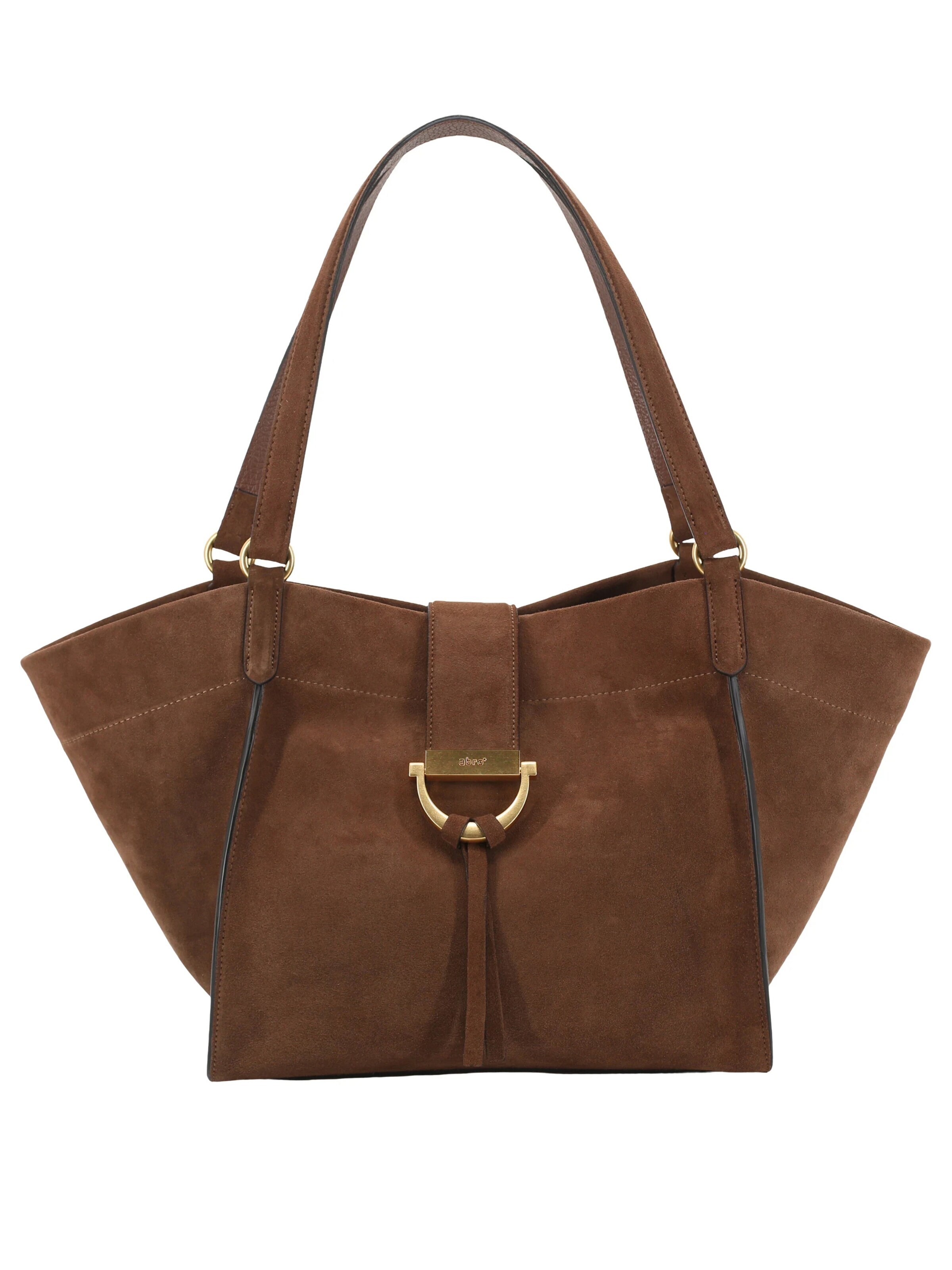 ABRO Shopper 'TEMI'‌‌‌‌‌ in Braun: Vorderseite