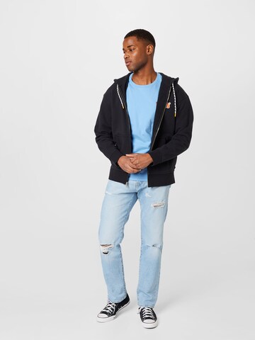 LEVI'S ® Tréning dzseki 'Relaxed Graphic Zipup' - fekete