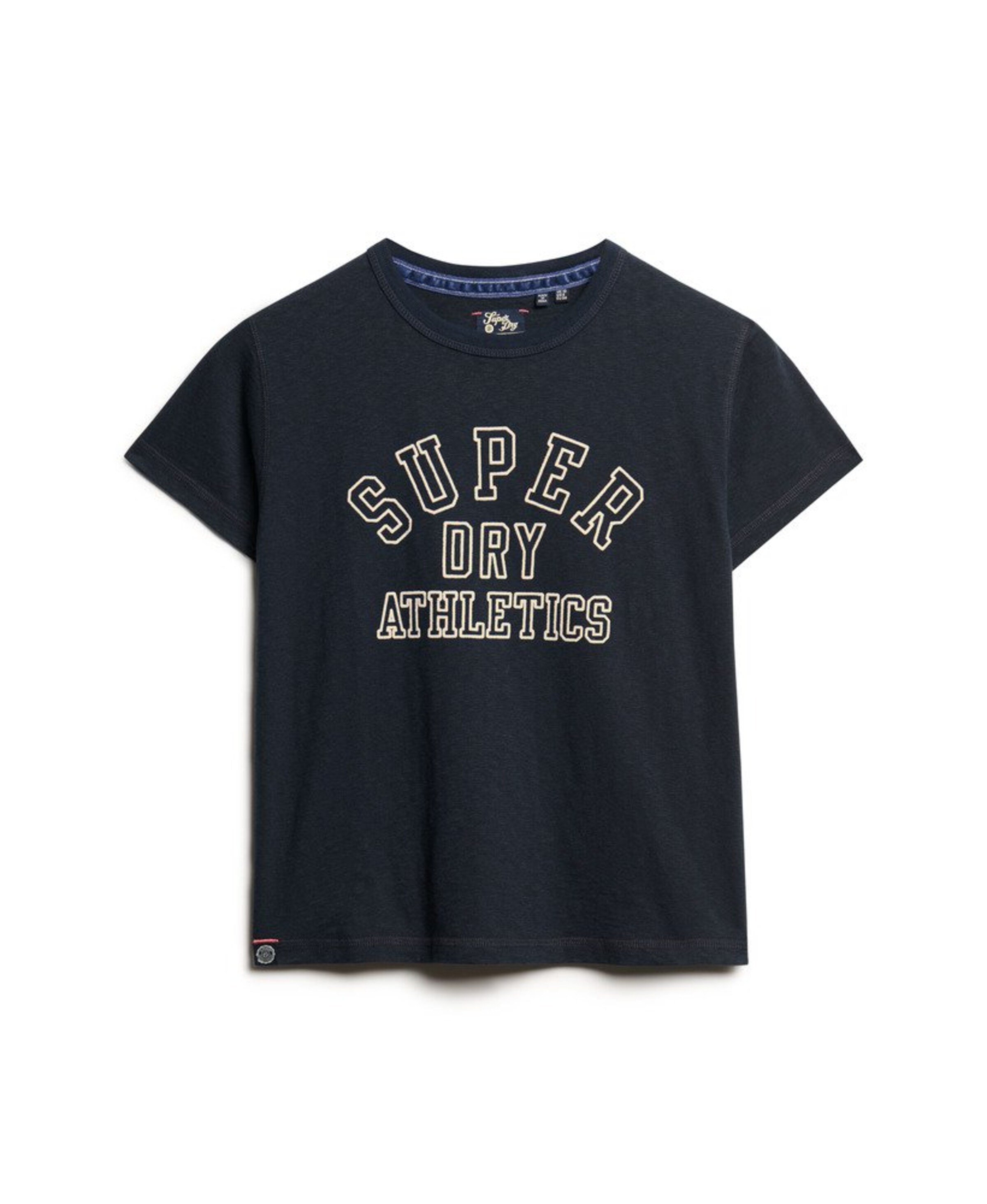 T-shirt 'Athletic Essentials' Superdry en bleu : devant