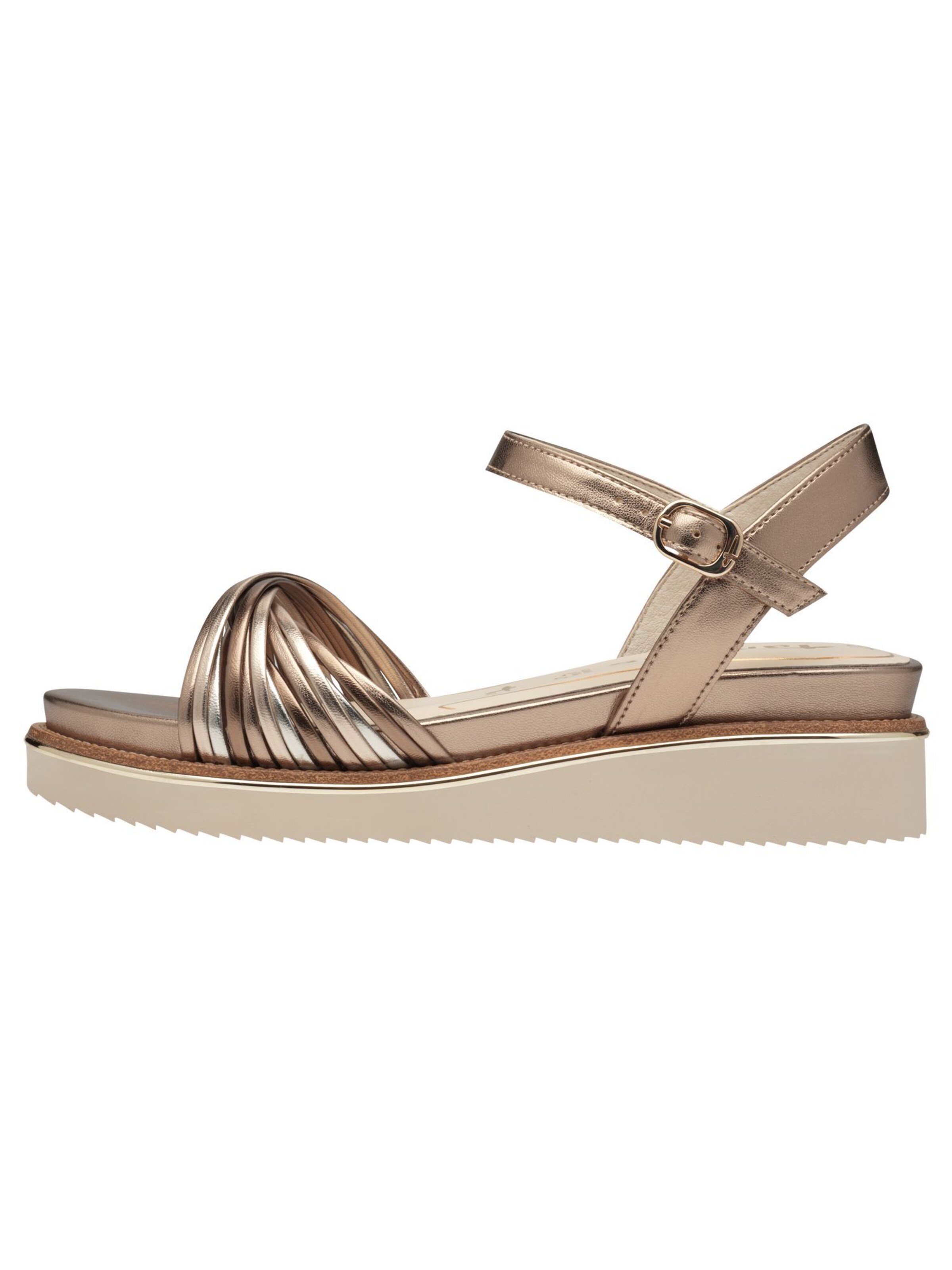 Tamaris Strap sandal in Gold