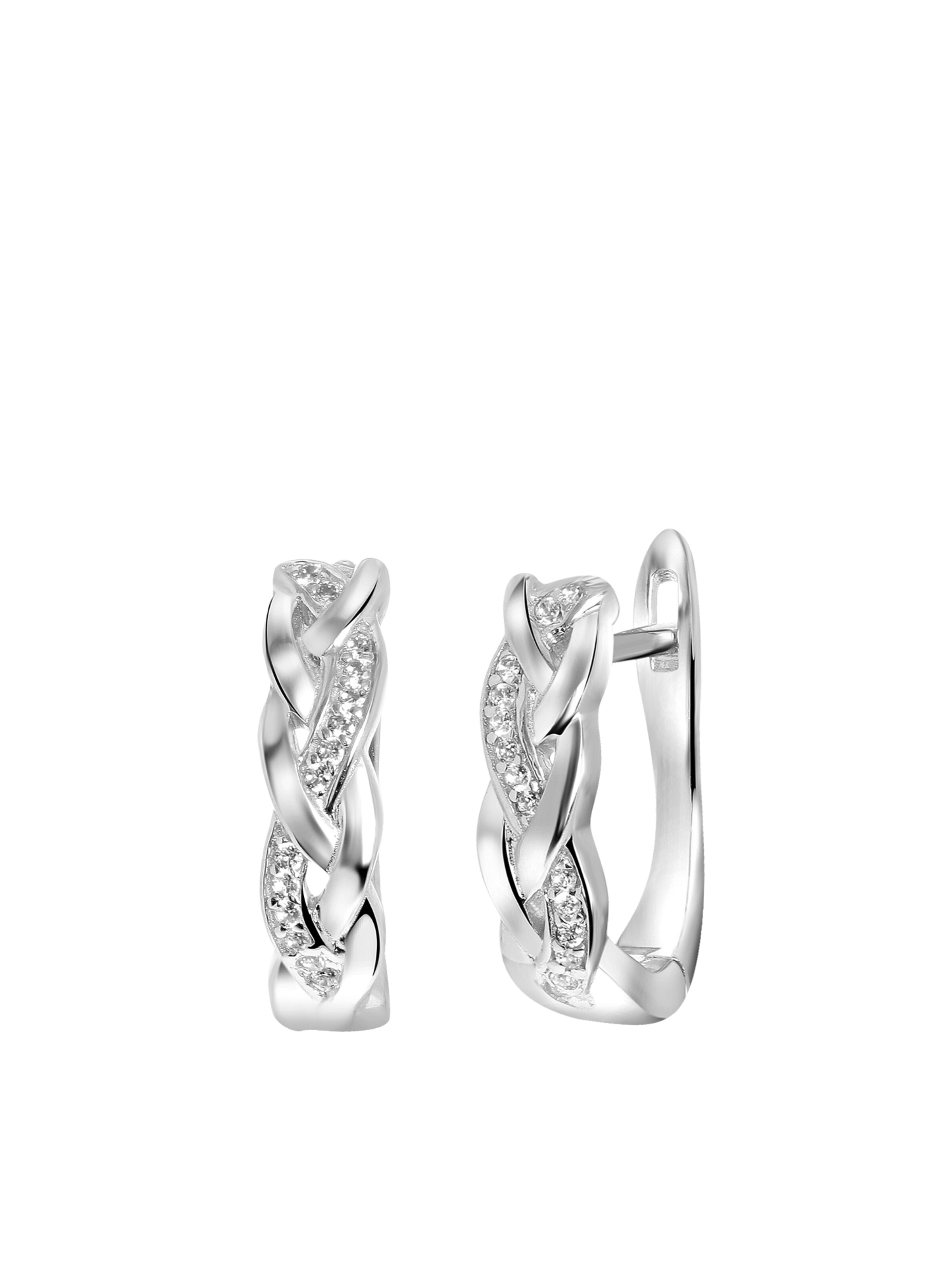 Lucardi Oorbellen in Zilver: voorkant