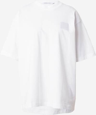 Calvin Klein Jeans T-shirt i ljusgrå / vit, Produktvy