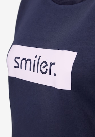 Sweat-shirt 'Cuddle' smiler. en bleu