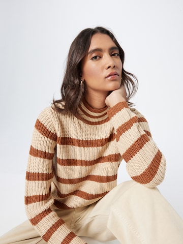 JDY Sweater 'JUSTY EVA' in Beige