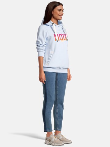 Sweat-shirt 'SÜNN -  MOIN FARBVERLAUF' salzhaut en bleu